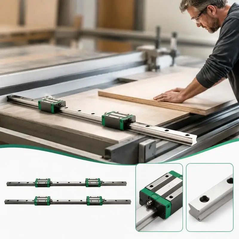 Kit de rails de guidage linéaire HSR20 de 1700 mm avec 4 blocs HSR20UU, système de mouvement linéaire de précision en acier pour machine CNC, tour, graveur, accessoire de pièces mécaniques industrielles