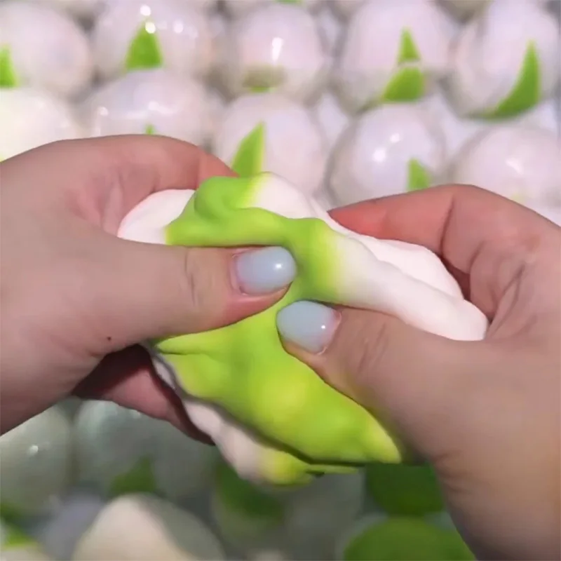 Pistachio Shaped Squeeze Ball Handmade Crispy Squishy Decompression Ball Portable Anxiety Release Hand Kneading Relax Tool