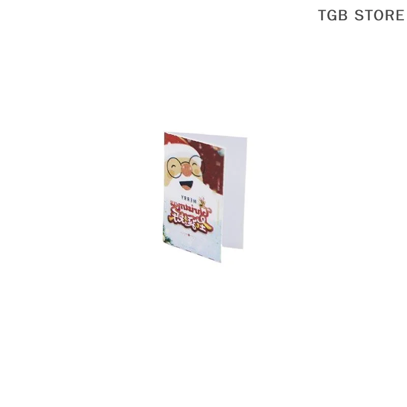 5 個ミニチュアミニクリスマスカードモデル雑誌人形おもちゃキット 1: 12 ドールハウス家具アクセサリー