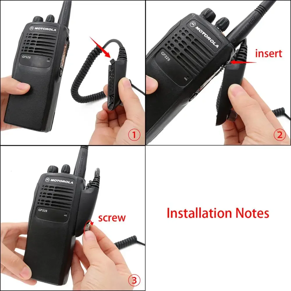 Тактические наушники Ptt U94 Ptt для COMTAC, тактическая гарнитура для Motorola Walkie Talki GP140 GP320 GP328 GP338 GP340