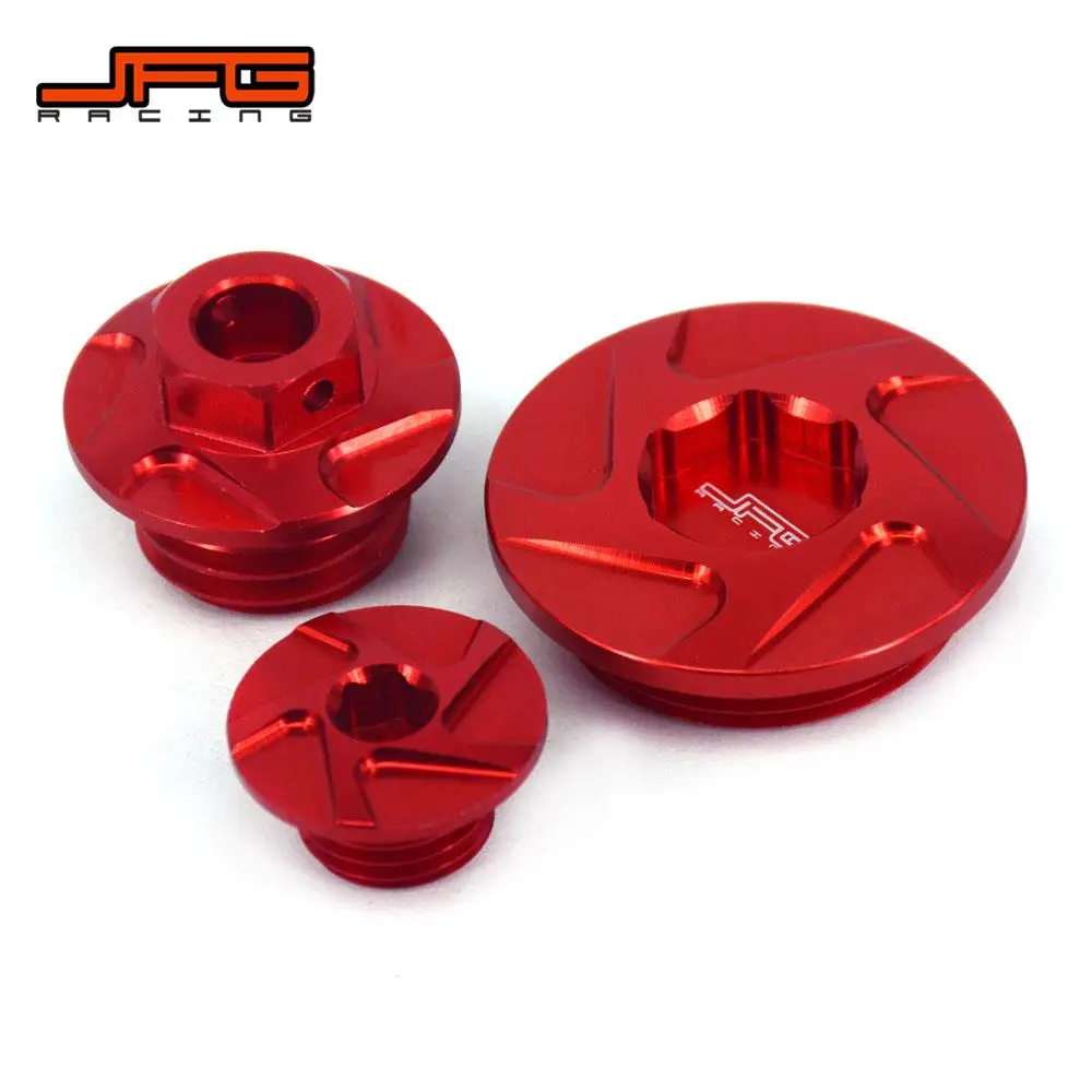 Engine Timing Oli Filter Cover Plugs Screw Bolts Set CNC For HONDA CRF150R CRF250R CRF450R CRF450X Super Cub 125 CA125A ABS Bike