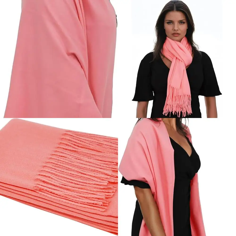 

Роскошная женская шаль из 100% пашмины — мягкие и теплые шарфы премиум-класса — в подарочной упаковке