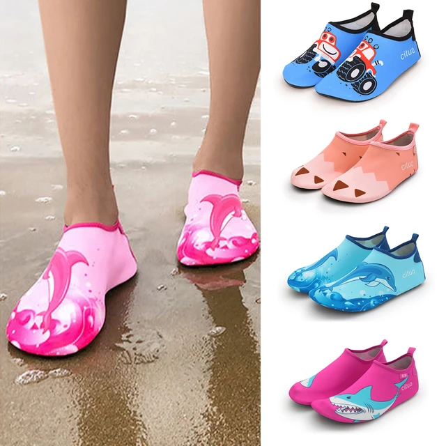 Zapatos de playa acuaticos para ninos zapatos de natacion para ninas zapatos acuaticos de secado rapido zapatillas de interior de suelo suave para ninos calcetines de natacion para esnorquel AliExpres...