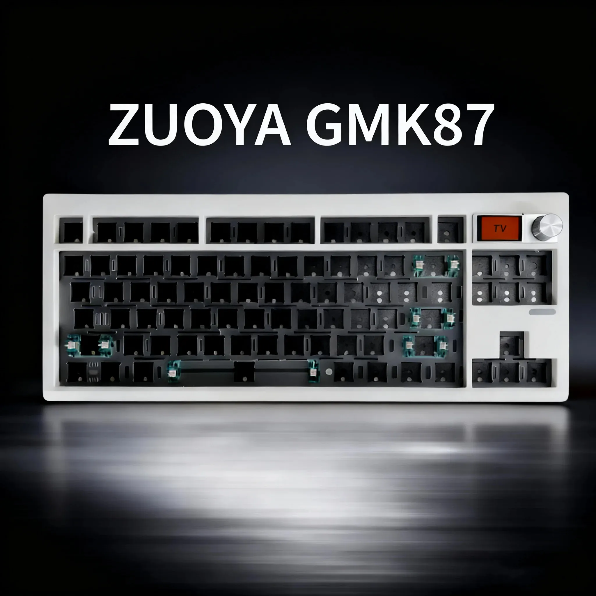 Zuoya GMK87 Mechanical Keyboard KIT With Display Screen RGB Backlit Gasket Structure Gaming Hot Swap Keyboard for VIA Customized