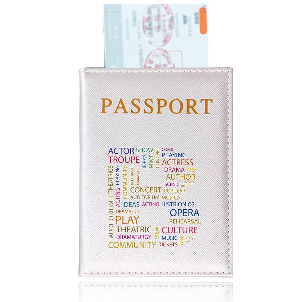 Passaporte e passaporte caso capa, viagem impermeável sujeira passaporte titular, titulares do cartão de identificação, texto série impressão letra