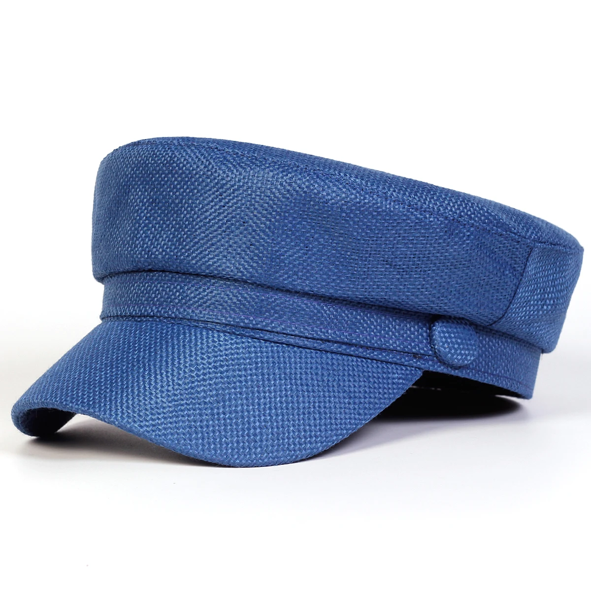 Unisex Einfarbig Militär Hüte Mode Flache Top Baseball Caps Für Frauen Outdoor Sport Kadett Sonnenschutz Hut – Detail 5