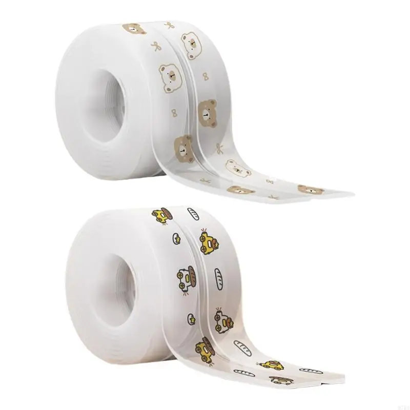 97BE Wide Coverage Clear Corner Guards Feature Tear Resistant PVC Invisible Edges Protectors for Infant Safety Daily