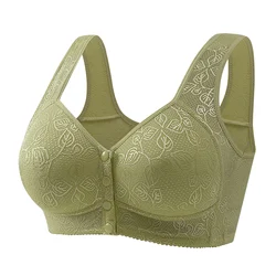 Mom Bra Comfortable Push-up Bras for Mid-aged Women Wireless Front Closure Vest Style B/c Cup Size Mom Back Underwear Mid-aged