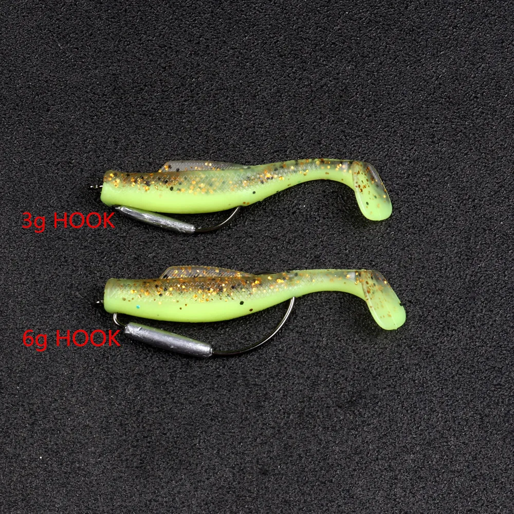 Fishing Soft Worm Hook With Lead Wide Belly Black Nickel Soft Lures Hooks Grub Texas Rig Barbed Fishhook Cylinder Lead Sinker
