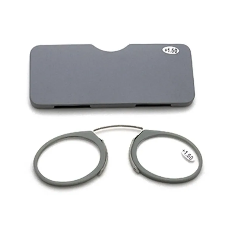 جديد TR90 كليب الأنف جسر نظارات قراءة صغيرة + 1.0 إلى + 3.5 المحمولة طويل النظر نظارات مع حافظة النساء الرجال