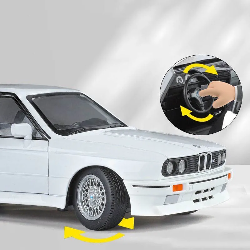 Modèle de voiture BMW M3 E30 1988 en alliage moulé sous pression, modè