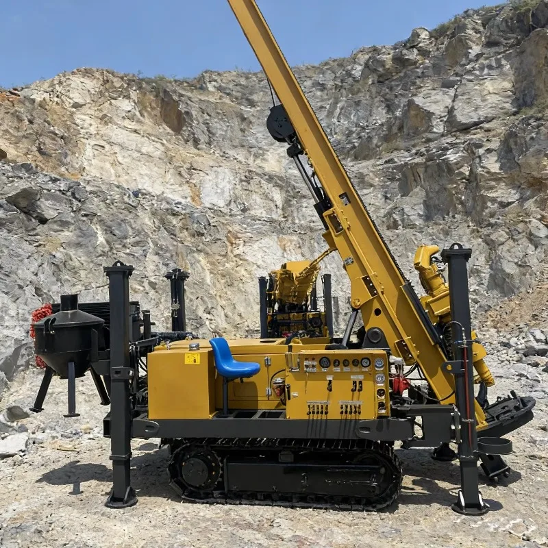 Hydraulic Crawler Drill 300m, Accurate Sample Analysis Reverse Circulation Drilling Rig