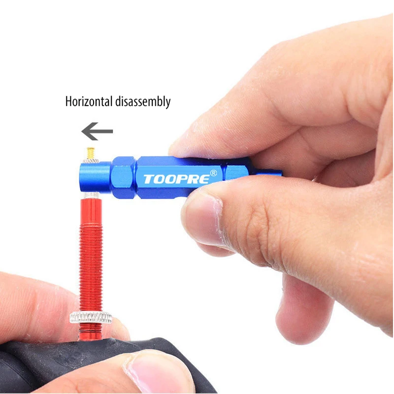 Bike Valve Core Removal Install Tool Wrench For Bicycle Tires Schrader Presta Valve Extender 3-in-1 Multifunctional