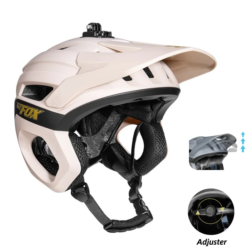 BATFOX 3/4 Bicycle Helmet Cycling Enduro Helmet MTB Men Capacete Ciclismo Off-Road Downhill Mountain Bike Helmets Casco Ciclismo image 3