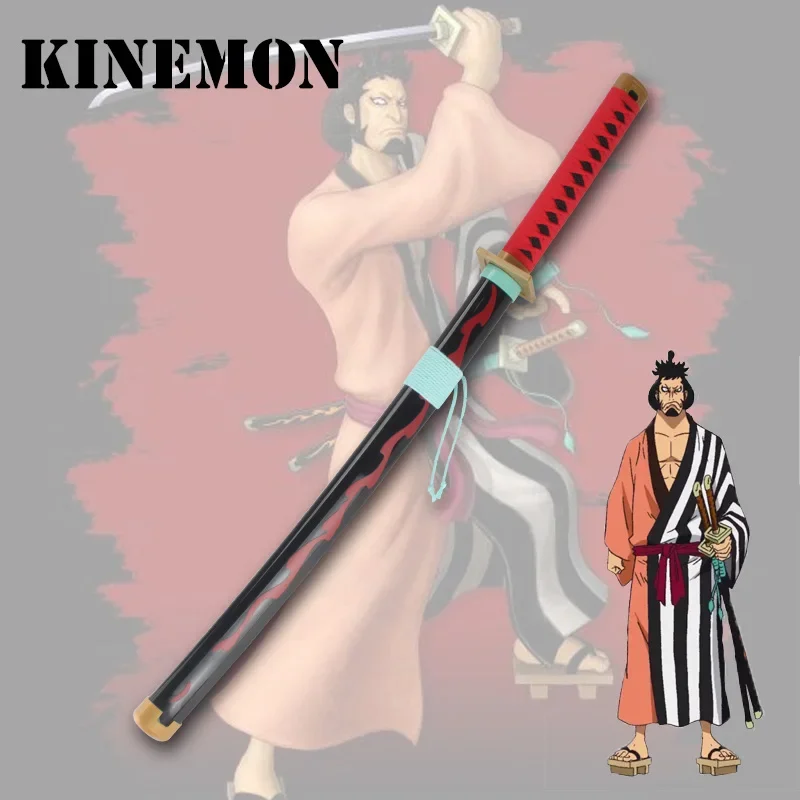 Anime Kinemon Katana 80cm Anime Character Cosplay Weapons Kozuki Toki Sword Wooden Swords Film Props Decorations