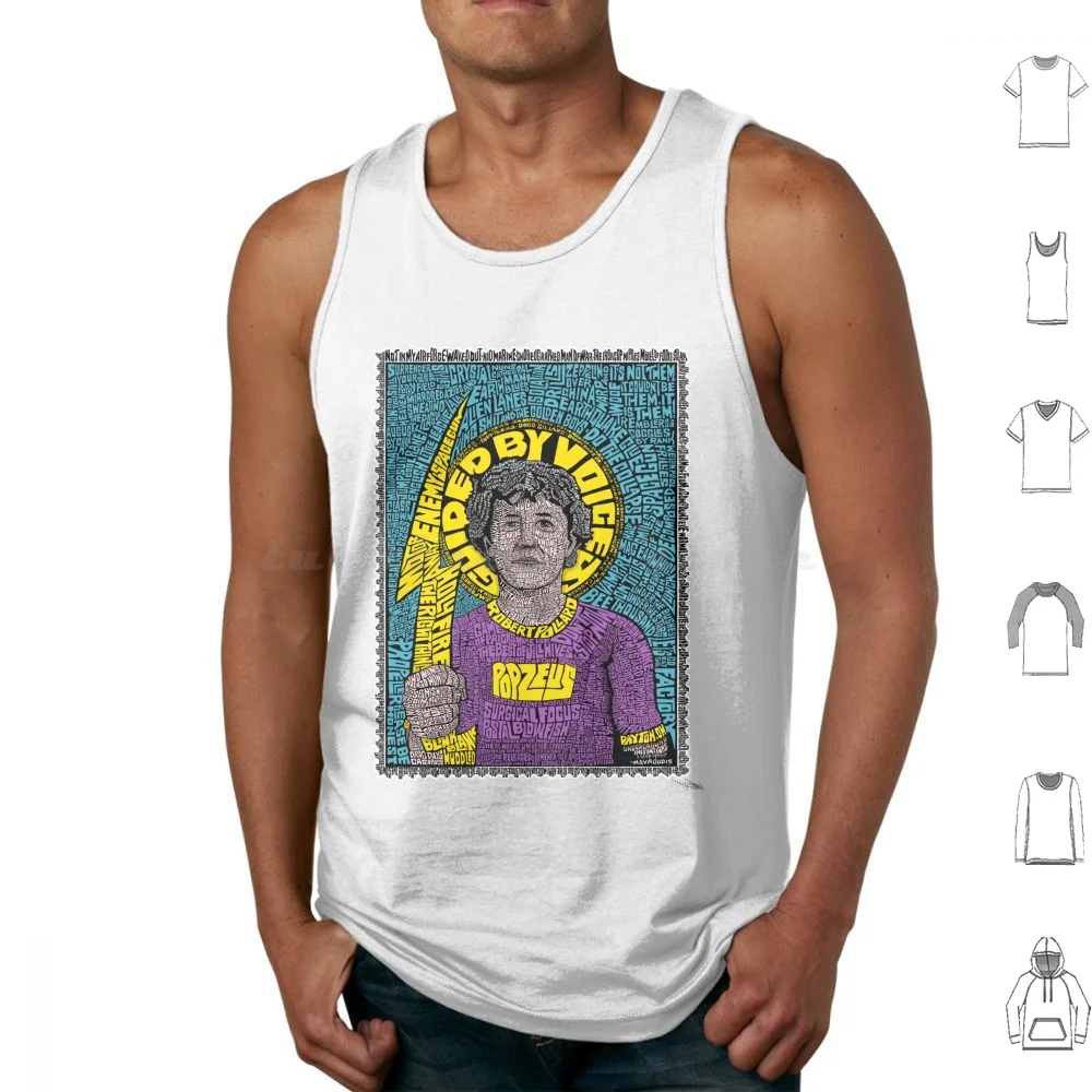 Pop Zeus : Robert Pollard : Guided By Voices Portrait Tank Tops Vest Sleeveless Robert Pollard Guided By Voices Gbv