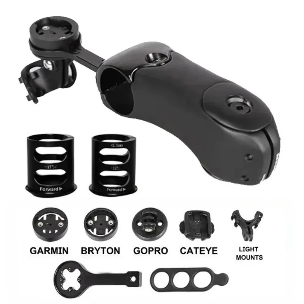 

Style Carbon Fiber Bicycle Stem Road Bike 80-130mm Ultralight High Strength Cycling Handlebar Stem Replacement Upgrade Accessory