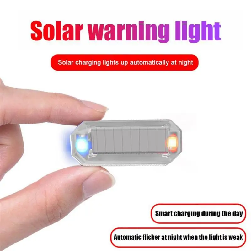 مصباح تحذير صغير يعمل بالطاقة الشمسية للسيارة ، محرك ركوب ليلي ، مصباح خلفي للسيارة الكهربائية ، مصباح تحذير ستروب مضاد للخلف مقاوم للماء