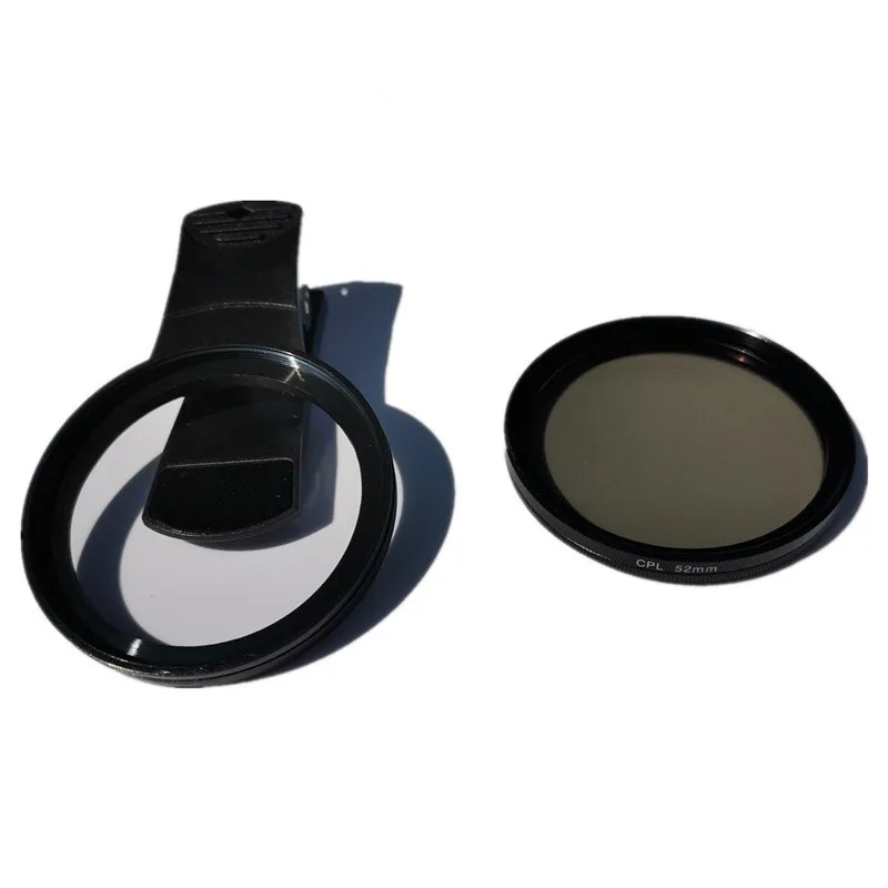 CPL No Reflections Filter 52mm Circular Universal Portable Polarizer Camera Lens Professional for iPhone Mobile Phone Smartphone