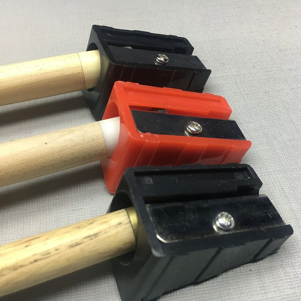 

3 Pcs Billiard Cleaner Burnisher Cue Tip Excision Tool Shaper Repair Stick Repairer Red Billiards Accessories