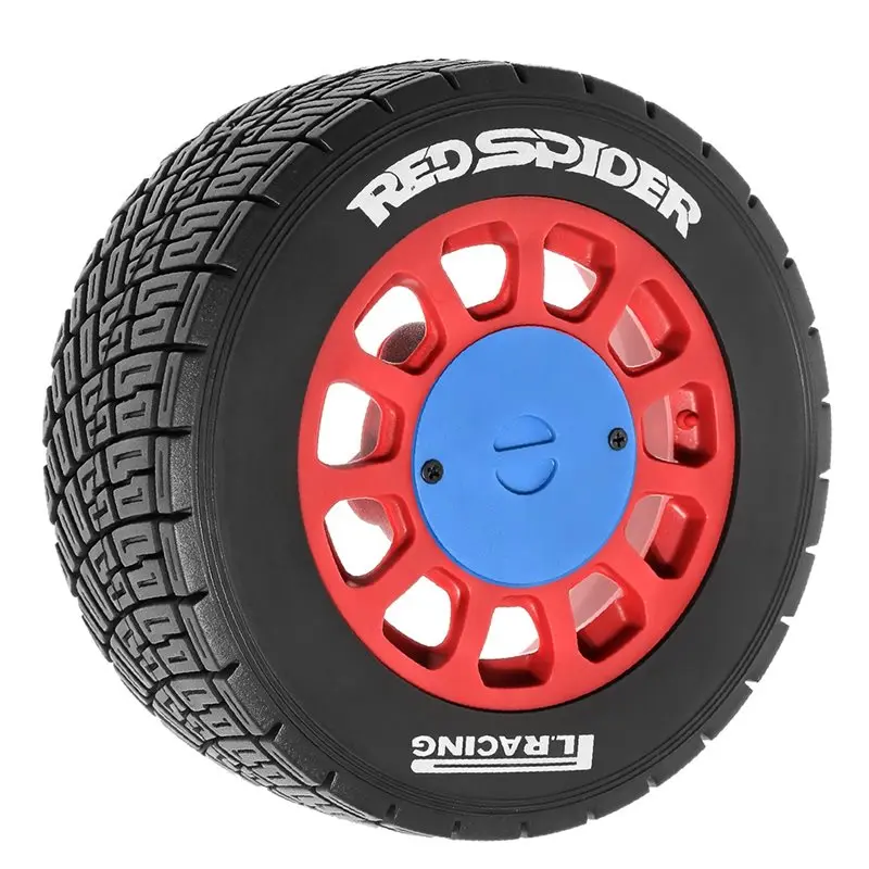 WOWFU-100Mm Rubber Tire Tyre For 12MM 14MM 17MM Replacmenet For TRAXXAS WRC For Ford Fiesta Rally RC Car 7374T