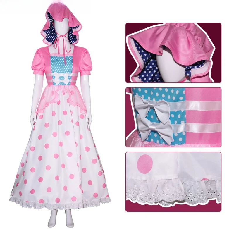 

Игрушка S Косплей Костюм Розовый Длинный Dr Эффед Девушка Хэллоуин Экипировка Сценический Костюм Женская Традиционная Одежда