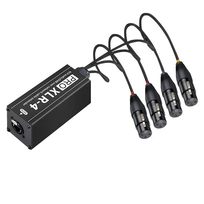 

Superior-XLR Audio And DMX Network Cable Extender Multi Network DMX512 Network Signal Extender Of Stage Or Studio Recording Fem