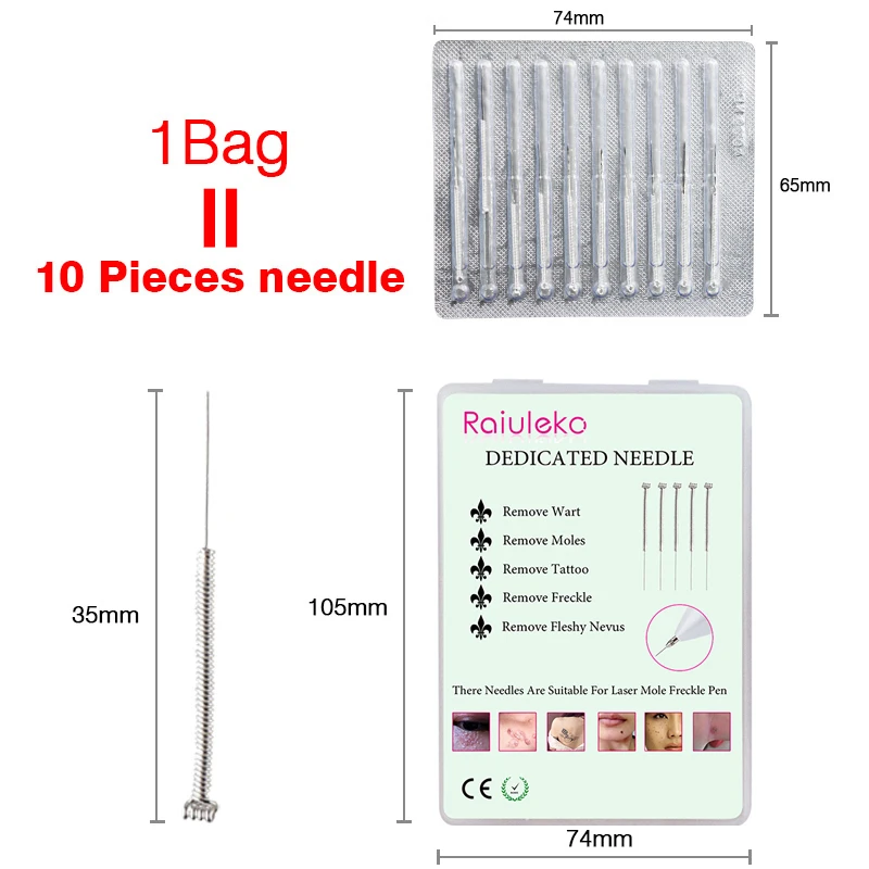 50Pcs Plasma Pen Needles For Laser Skin Dark Spot Remover Mole Tattoo Removal Machine Fine Dedicated Needle For Face Wart Tag