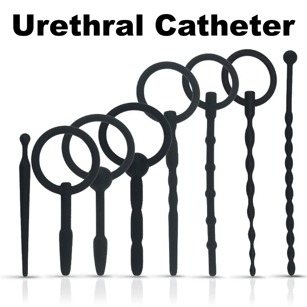 New Silicone Urethra Catheter Male Penis Plug Tube Urethral Catheter Stretcher Sound Dilator Erotic Adult Sex Toy For Men