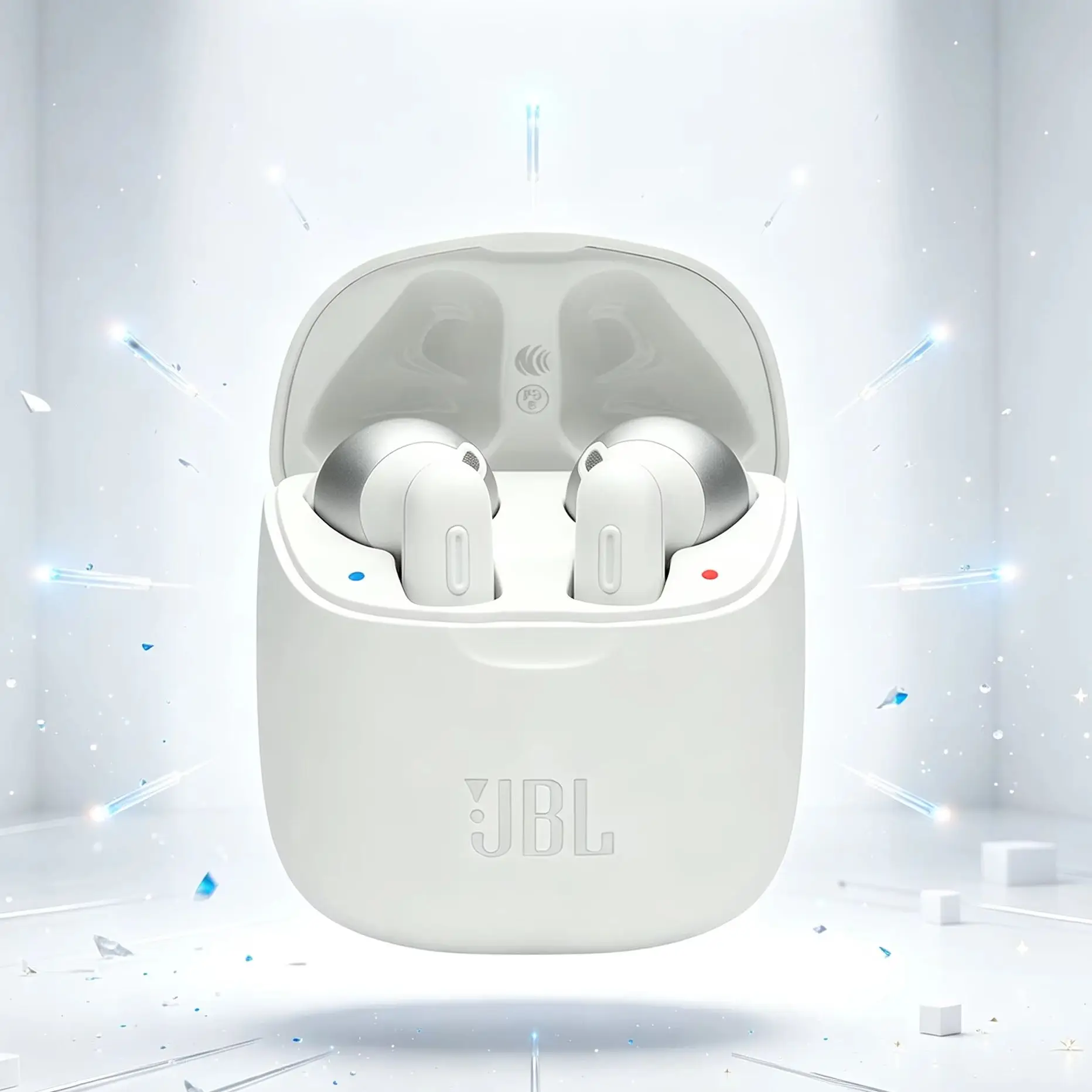 JBL Tune220 TWS Earbuds 10H Single Bud Use Total 40H Ultra Long Playtime ENC Clear Call Low Power Consumption