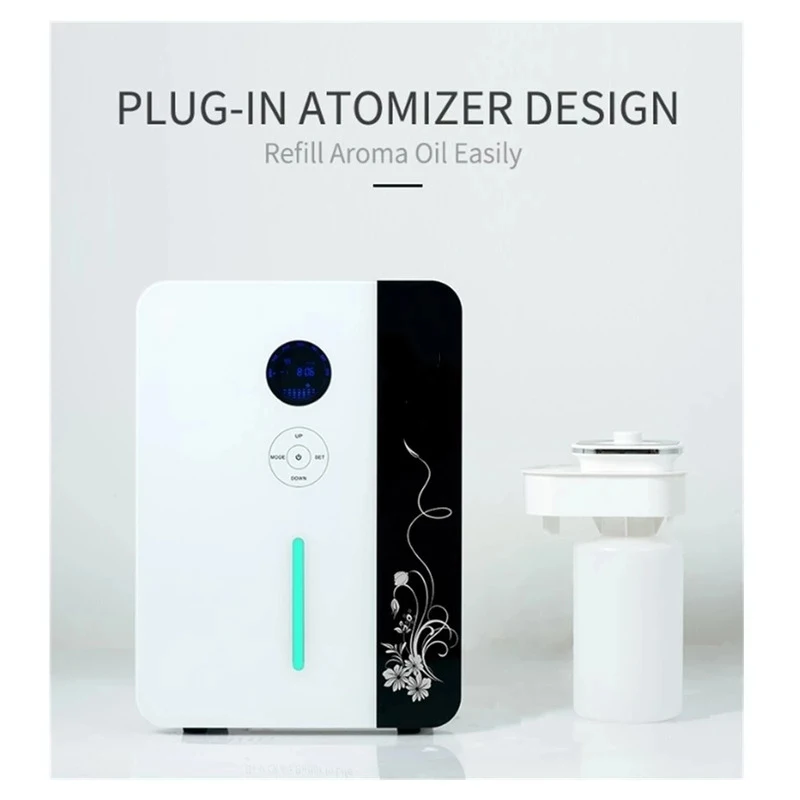 Máquina do perfume do ambientador do difusor do aroma, ³ 3000 m³, controle do telefone do App, temporizador, óleos essenciais, ATAC, coberta home, hotel