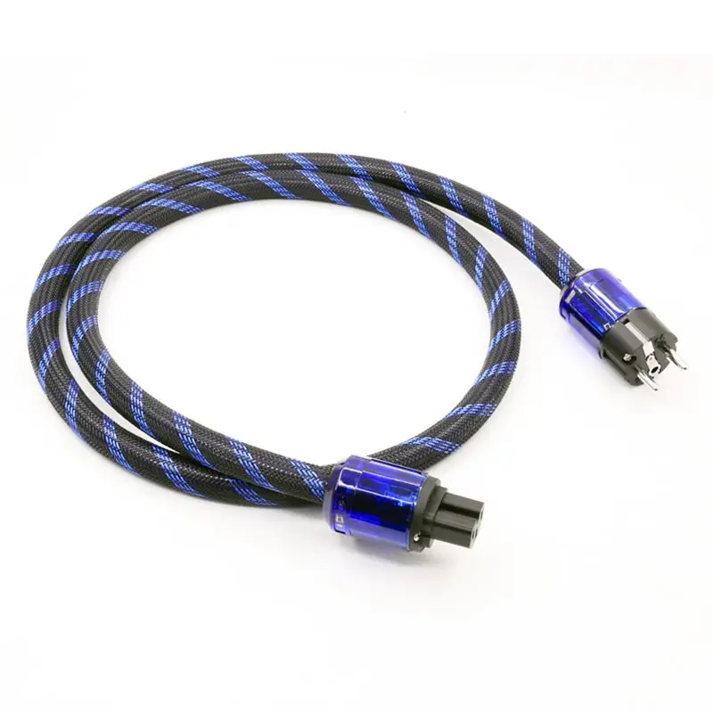 Audiophile Grade EU Schuko Mains Power Cable Hi-End AC Audio Cord P0411