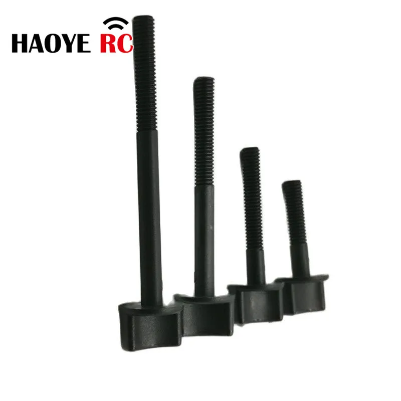 Parafusos de Nylon Rosqueado Haoye M6 Metric, L30, L40, L60, L75 mm, Parafuso De Plástico, DIY Acessórios De Substituição, 10 Pcs