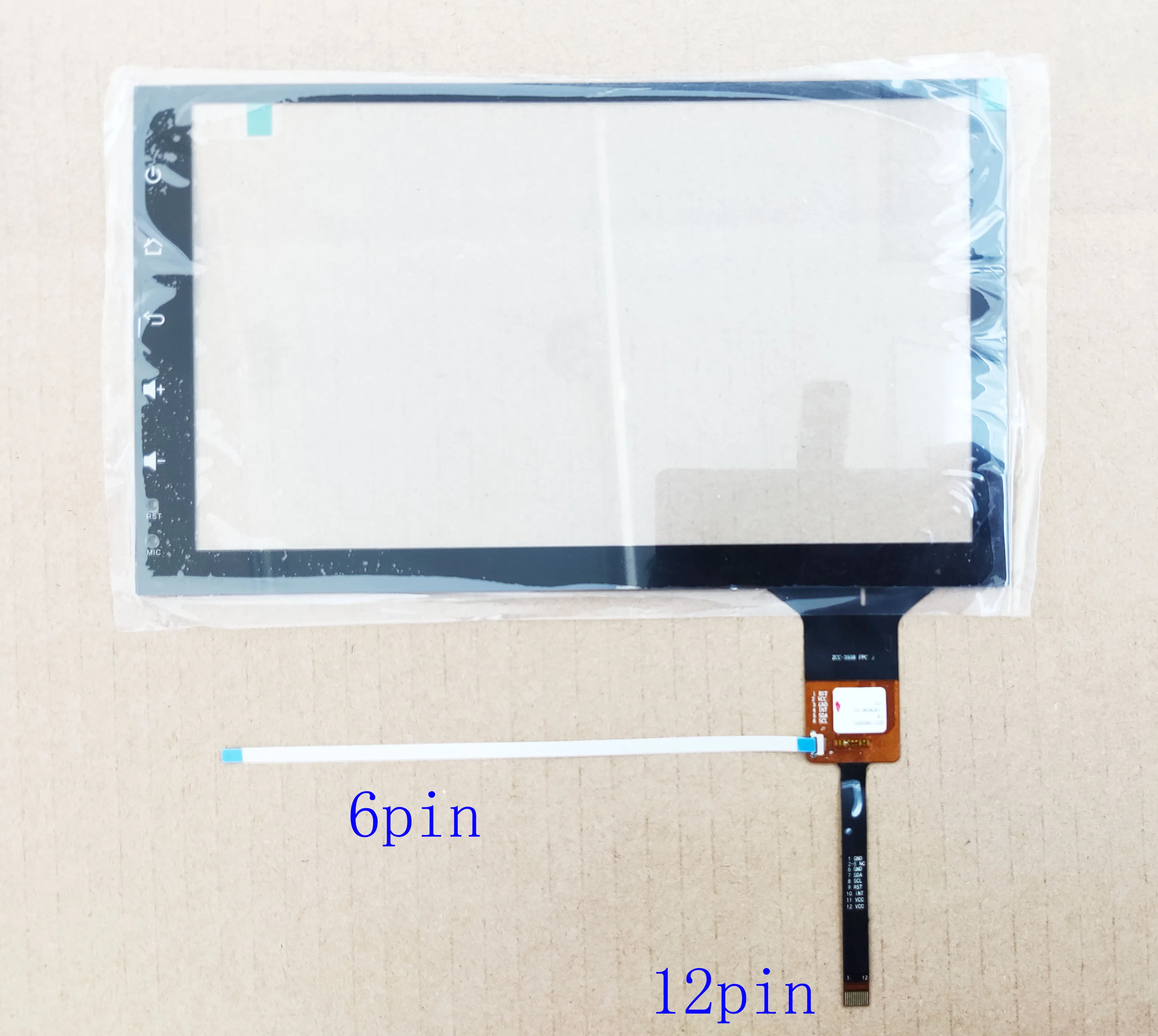 9 Inch  Capacitive Touch Panel Sensor Glass Digiziter  For Radio 221*129mm 6pin GT911/928/9271 ZP2099 YDT8200 JTS072-090 ZCC3622