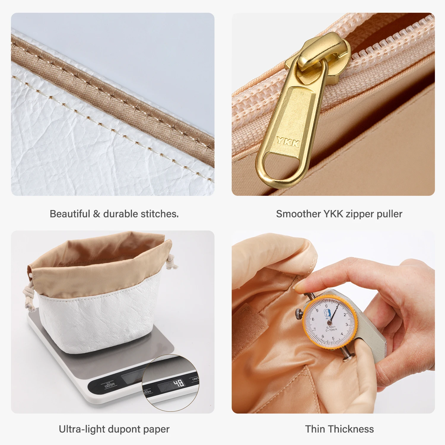 WUTA Bag Organizer For LV Nano Noe Handbag Dupont Paper Inner Bag Insert Storage Bags Drawstring Liner Bag Support Shaper