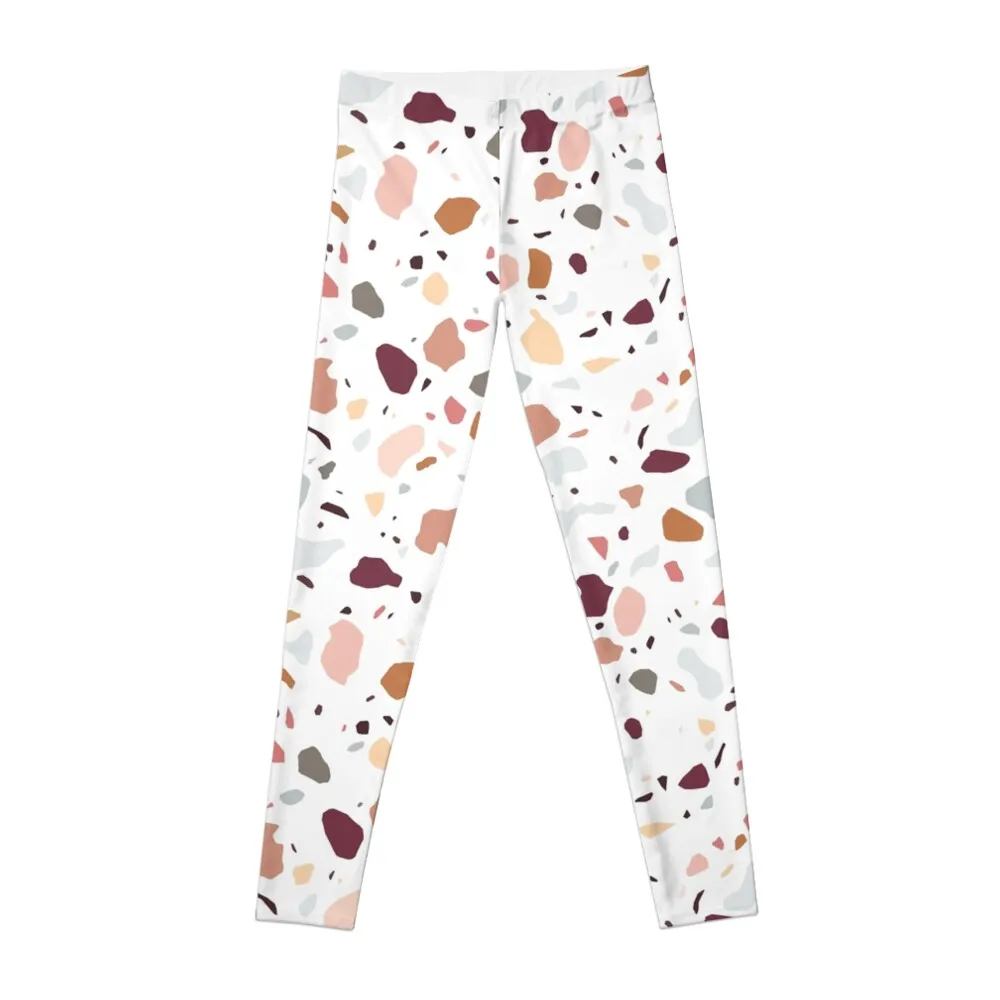 

Terrazzo Marble Pattern Leggings gym top Women sportwear Women's fitness Womens Leggings