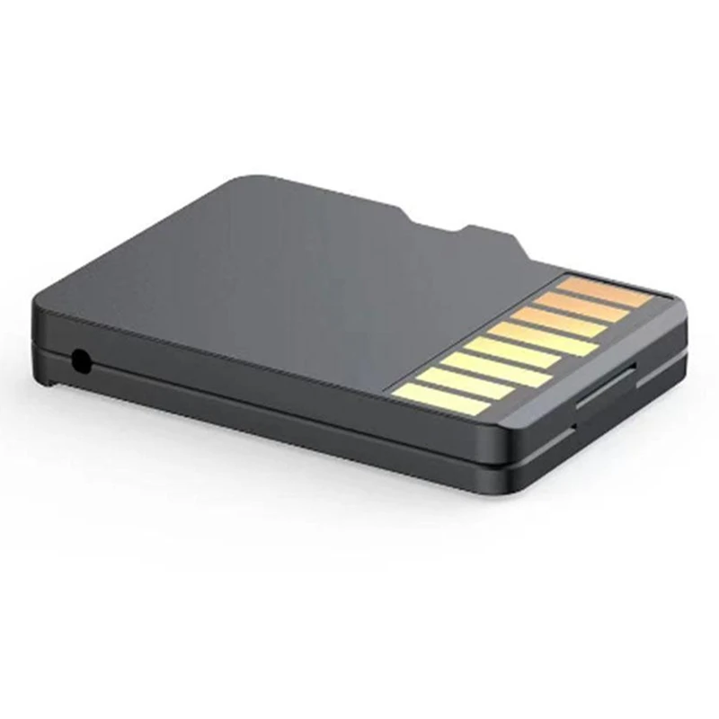 Y43A-TF Card Reader With TF Card Appearance Design 8 TF Cards Slots Multifunctional High-Speed Memory Card Reader