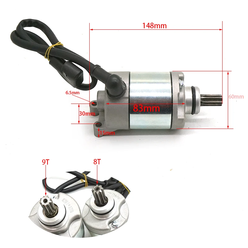 

Hot salesMotorcycle Starter Motor 8 9Teeth For ZONGSHEN-Motor Racing NC250 ZS177MM 250cc 4 Stroke RX3 BSE KAYO K6 T6 KEWS ZUUMAV