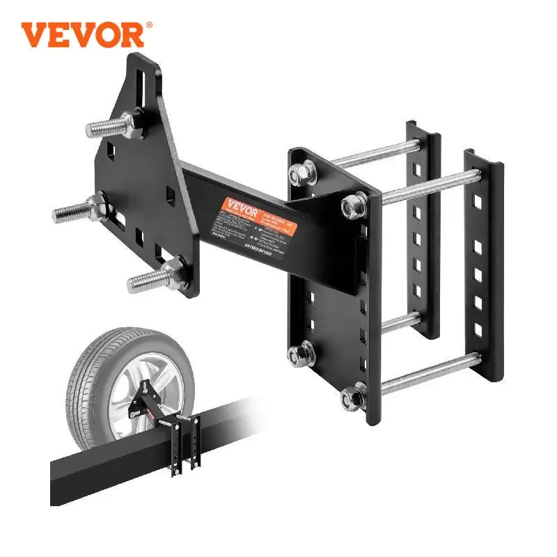 

VEVOR 160 lbs Spare Tire Carrier with Mounting Screws Bracket Lugs On Bolt Patterns Tire Mount Wheel Holder for Trailers RV