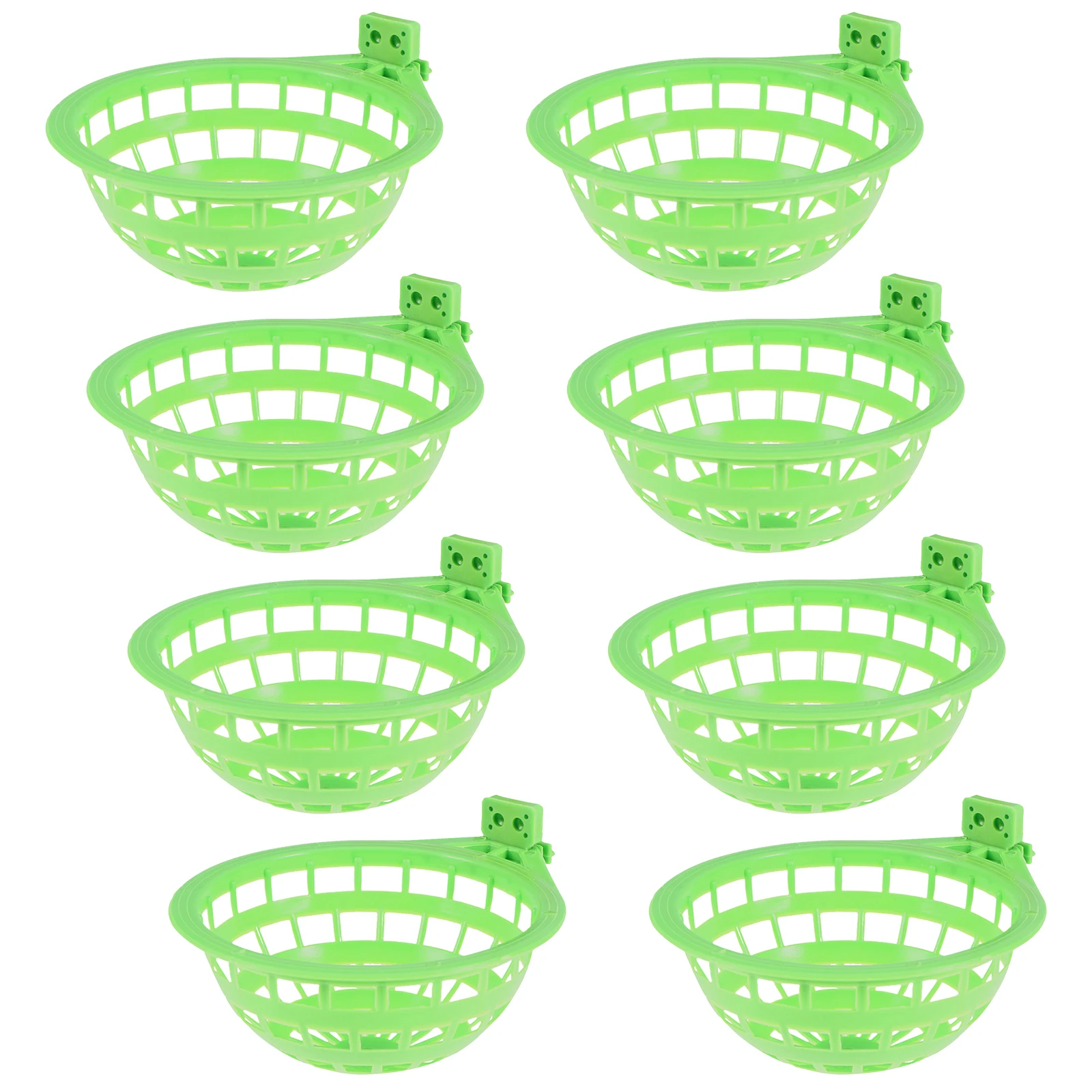 

8Pcs Bird Nest Products Plastic Nesting Bowl for Parakeet Pigeon Cockatiel Hatching Egg Laying Breeding Cage Hygienic Ventilated