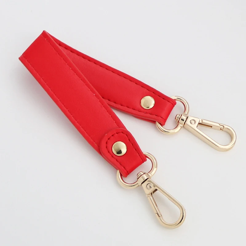 28CM PU Leather Shoulder Strap Solid Color Replacement Bag Short Straps Handbags Accessories Portable Durable Bag Handle