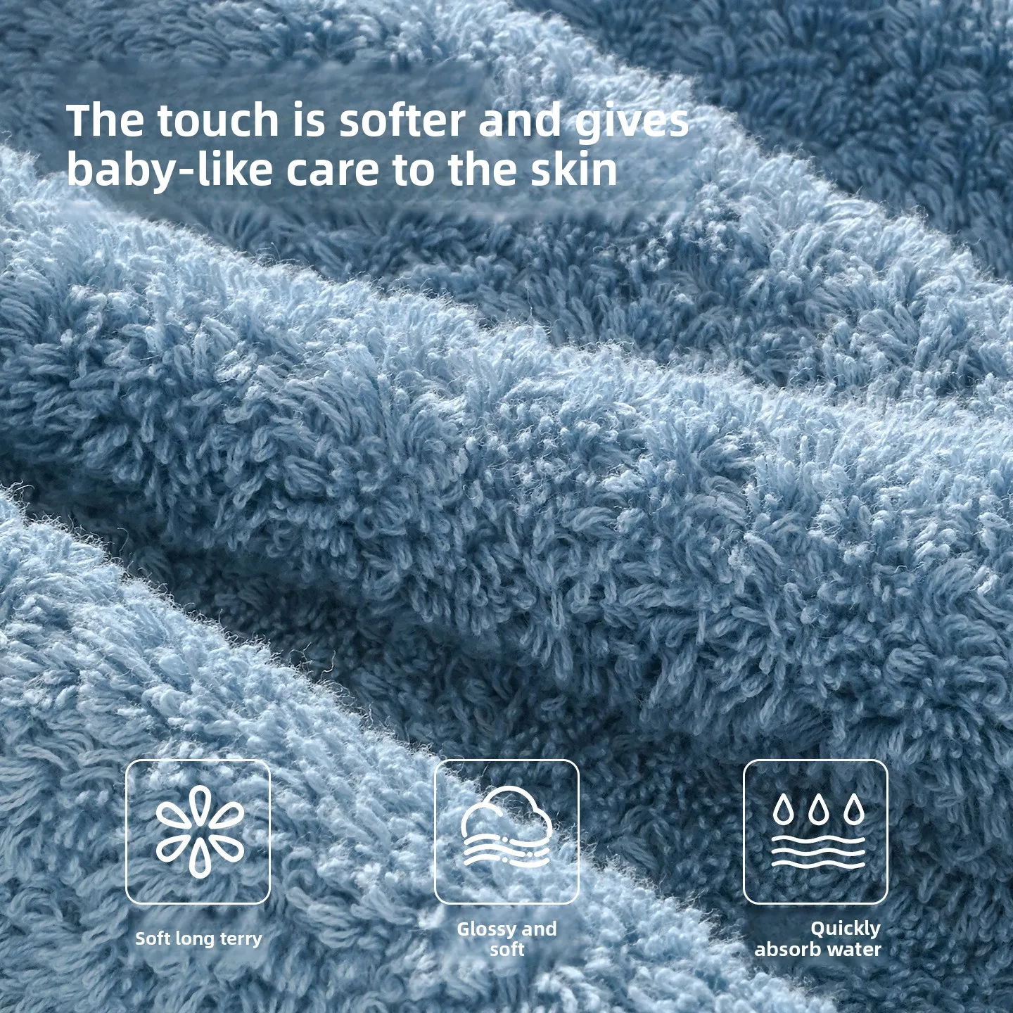 Egyptian Cotton Bath Towel, A Class High Quality 100% Cotton Adult Towel, Super Absorbent Household Cotton Towels for Bathroom