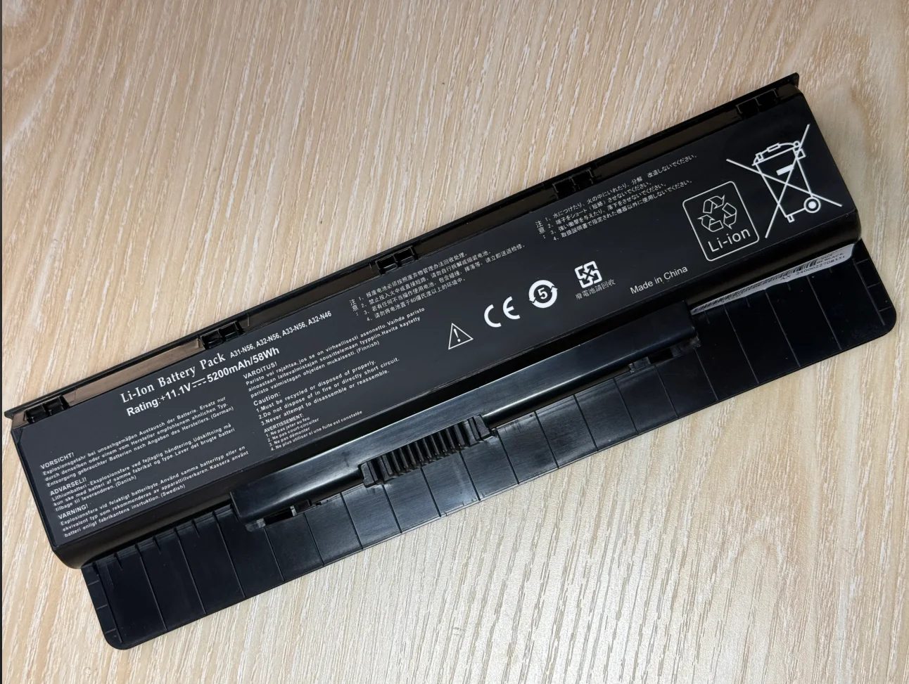 Ordinateur portable batterie A31-N56 Pour ASUS A32-N56 A33-N56 N46 N76 N56 N46V batteries N56V B53V B53A F45A F45U N76V R500N N56D batterie