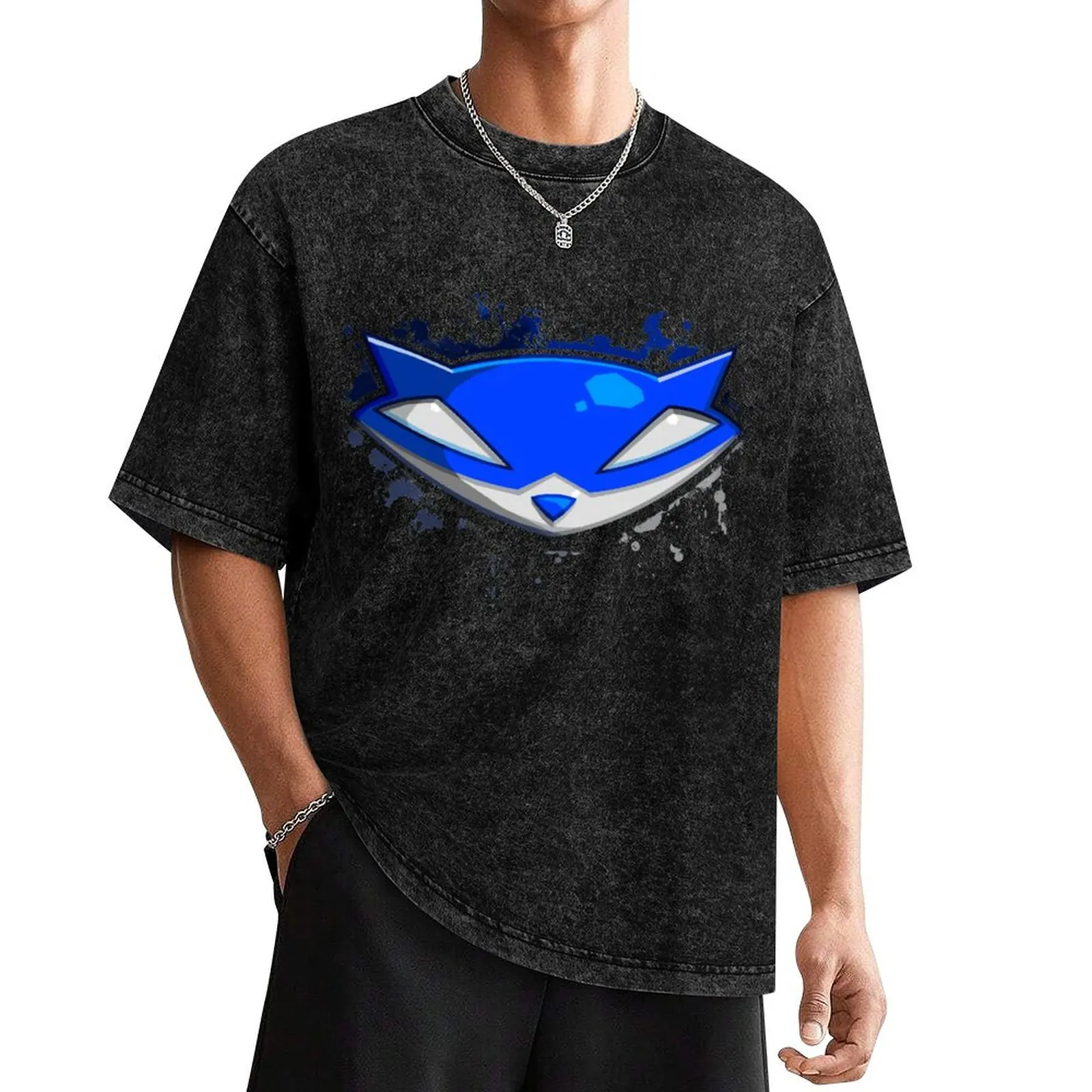 

Sly Cooper Logo T-Shirt sports fans tshirts personalised anime figures summer 2025 t shirt men 100℅ cotton