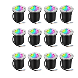RGB Waterproof IP67 Underground Light 10W Floor Light Outdoor Landscape Lighting Garden Path Courtyard Steps Buried Light DC12V