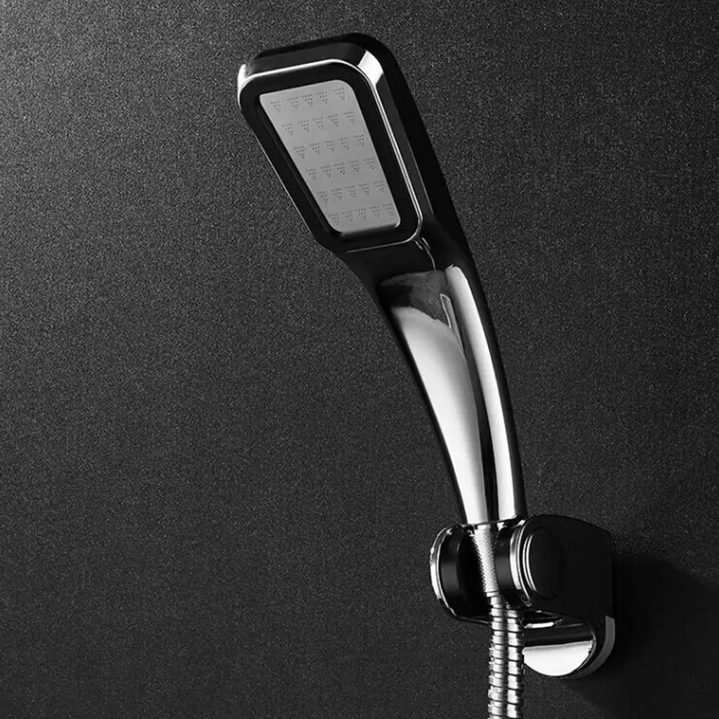 Handheld Shower Head with Boost Pressure 300 Holes Water Flow Spray with Wall Mount and Shower Hose