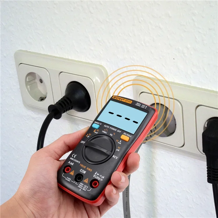 Imagem -06 - Multímetro Digital Tensão Tester Atual True Rms Ncv dc ac Voltímetro Medidor de Capacitor 9999 Contagem Zoyi-zt111 Profissional