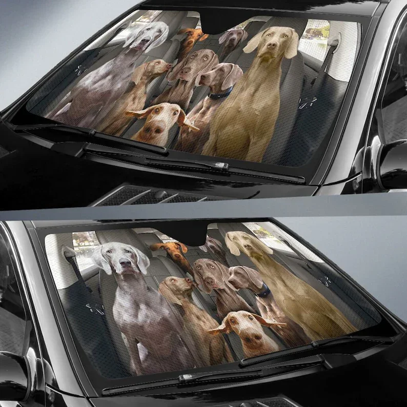 Weimaraner Auto Sun Shade 158 Car Accessories, Auto Cover Protector Window, Custom Animal Pattern Sunshade,STYLE FOR CAR