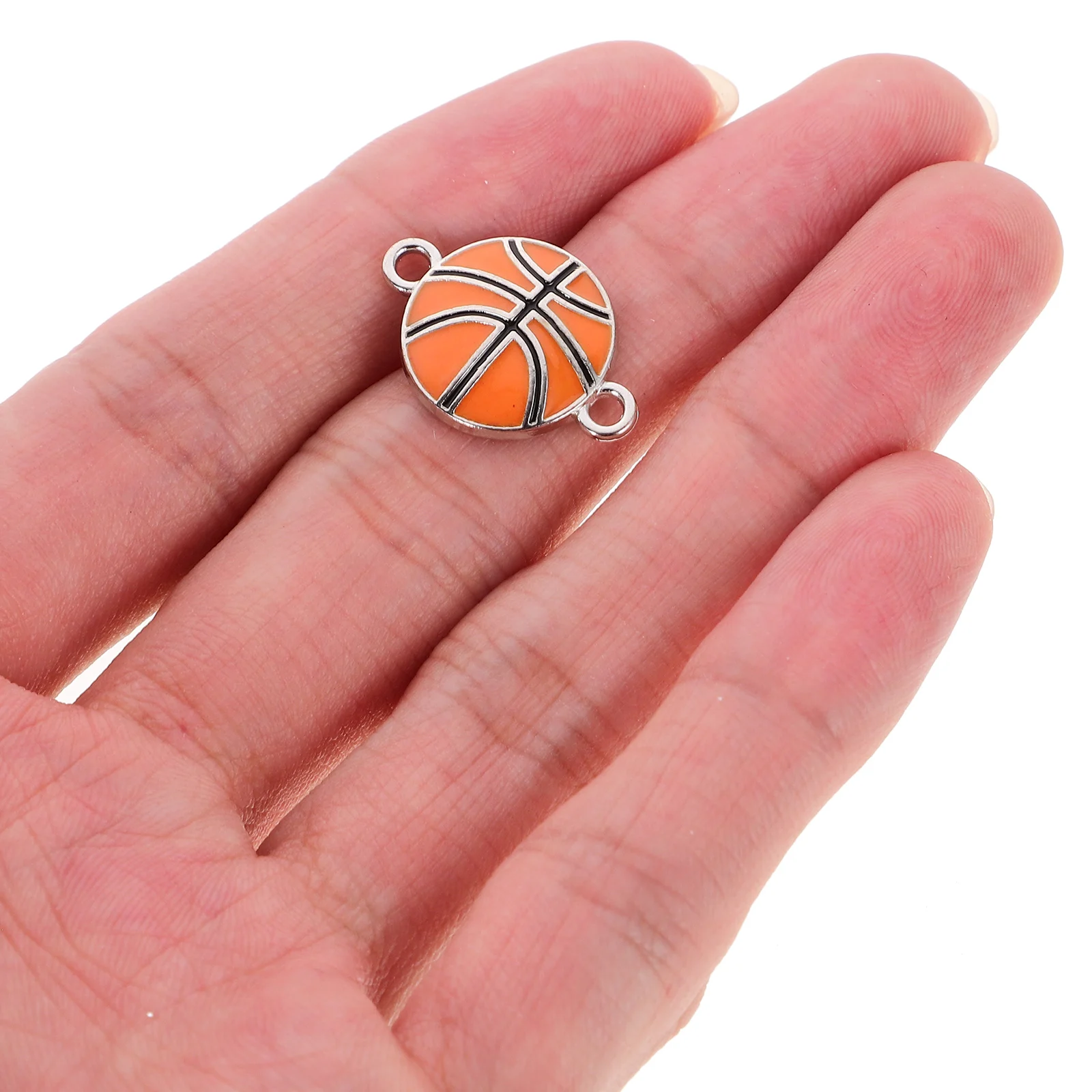 

50pcs Ball Pendant Alloy Sports Ball Decor Jewelry Making Supplies Vintage Necklace Charms Keychain Bracelet Diy Accessories