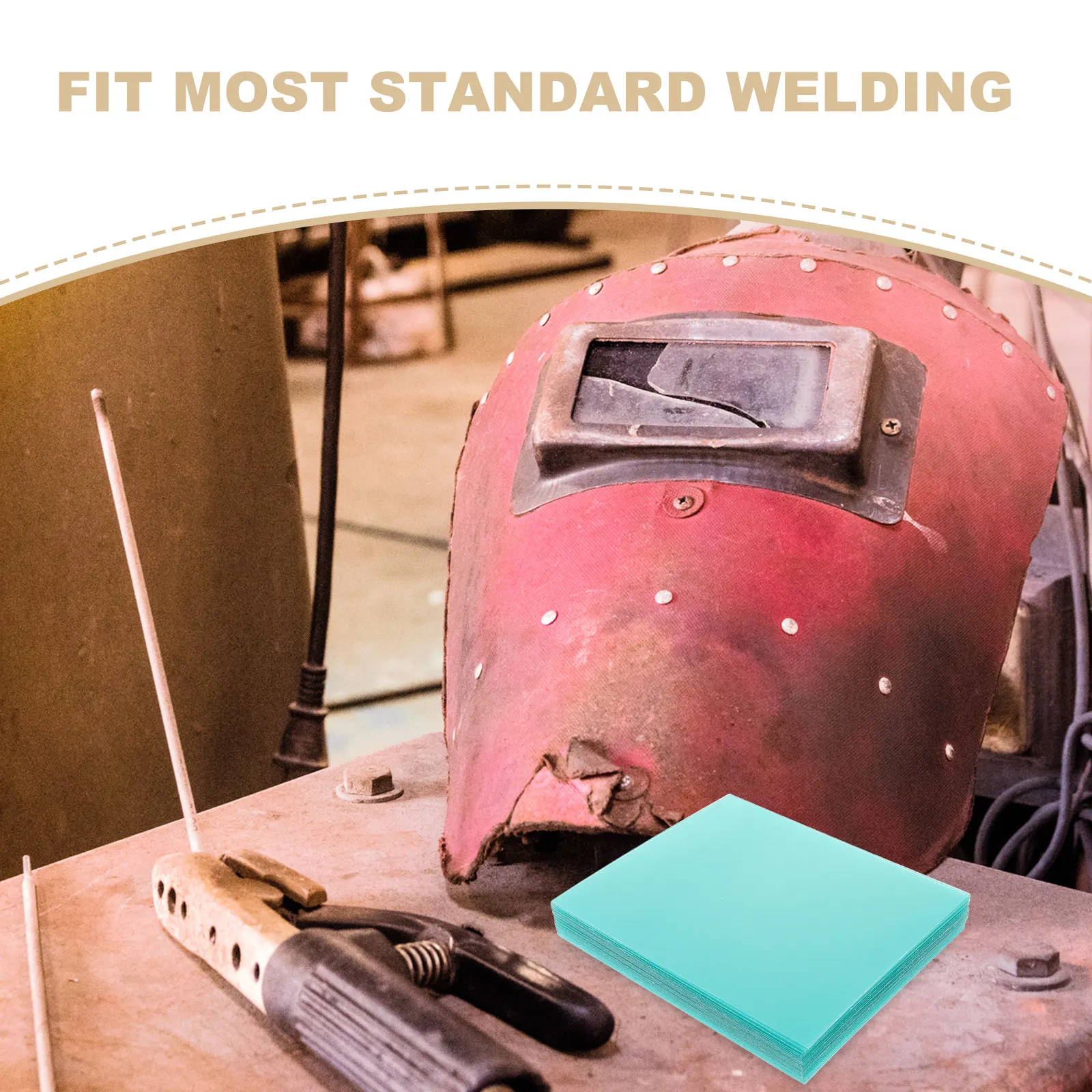 30Pcs Welding Lens Cover Clear Protective Film Included Easy Install for Flip-Up Auto-Darkening Helmets Welding view 4